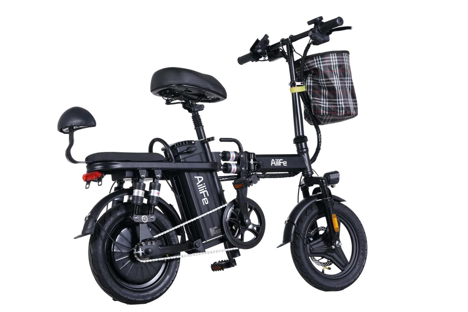 AiliFe 14inch Electric Bike 20 MPH 48V Removable Battery 500W Motor Adult Folding Electric Bicycle with Range of 40 Miles