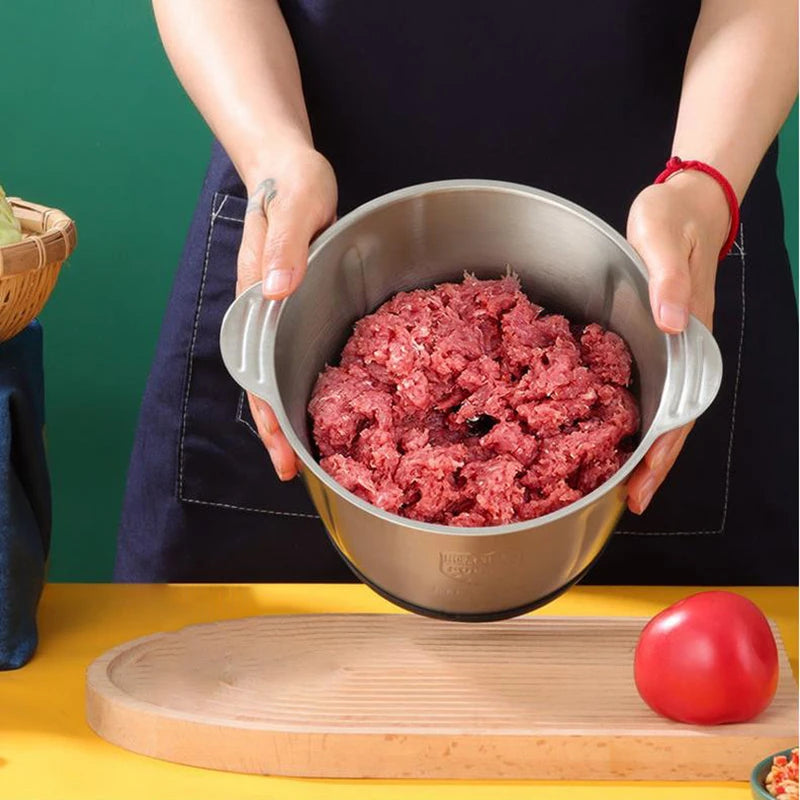 2L/5L Electric Meat Grinder Food Processor Chopper Stainless Steel Kitchen light Machine Chopper Slicer Machine Home Grinder