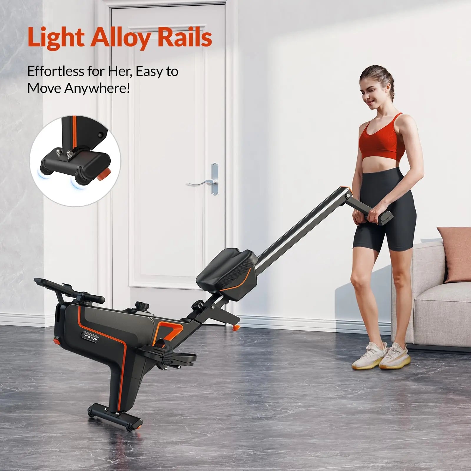 UTRYUP Magnetic Rowing Machines R05 Water Rower R10 16 Levels Quiet Resistance Foldable Compact Rowing Machine Home Gym Fitness