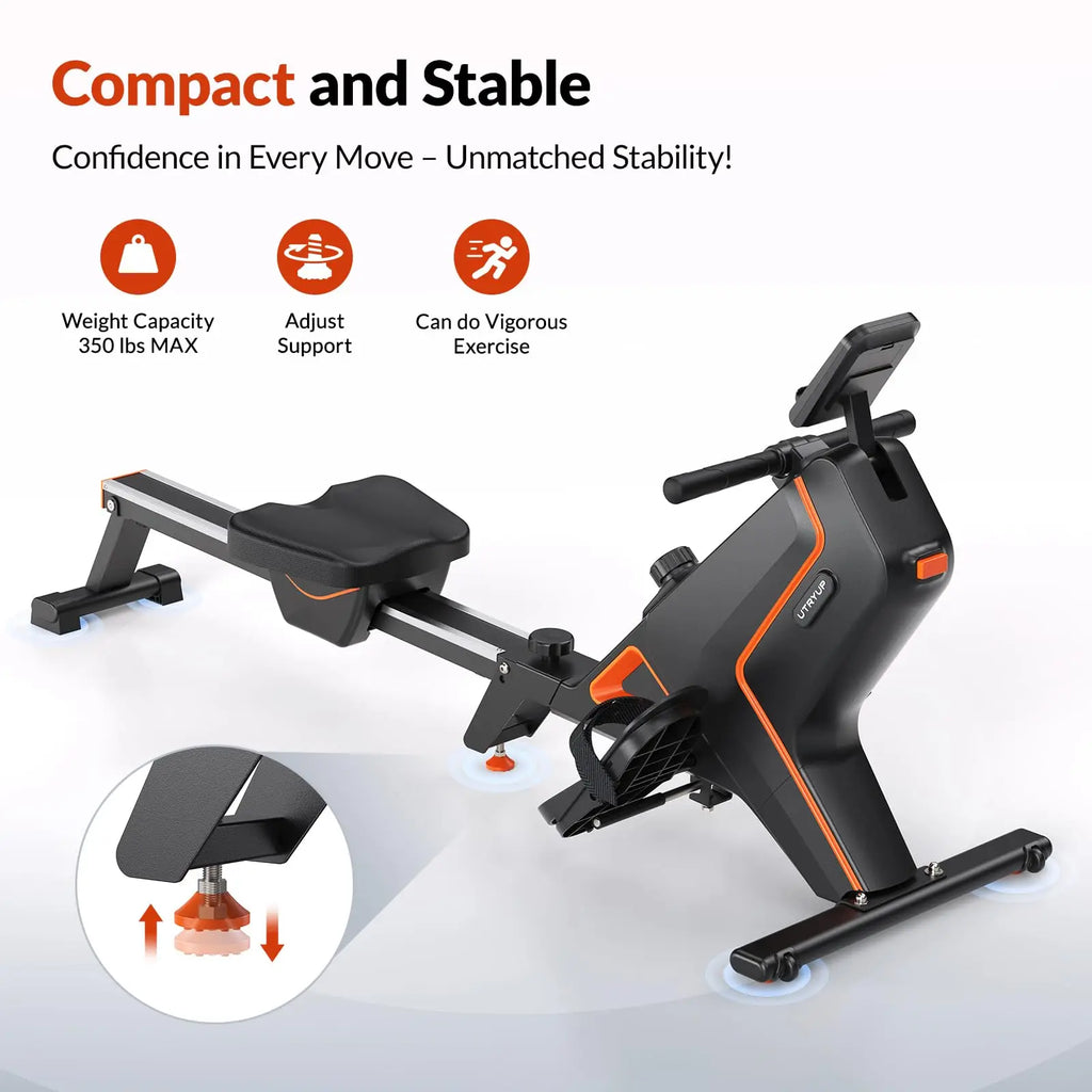 UTRYUP Magnetic Rowing Machines R05 Water Rower R10 16 Levels Quiet Resistance Foldable Compact Rowing Machine Home Gym Fitness