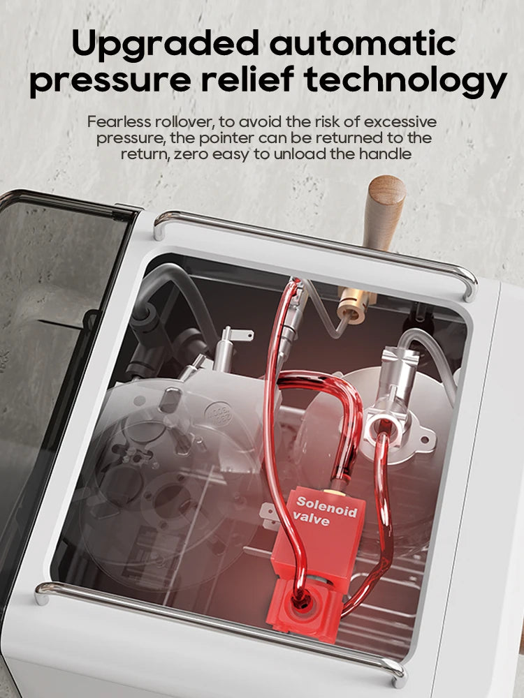 HiBREW H10plus Semi Automatic Espresso Coffee Machine DIY Function 20Bar Pressure Temperature Adjustable For Cappuccino & Latte