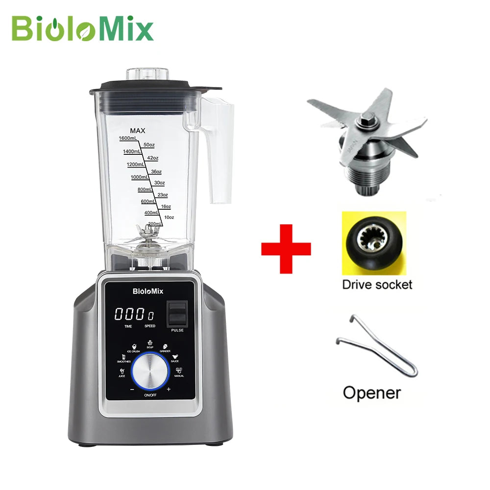 BioloMix Digital BPA FREE 2L Automatic Program Professional Commercial Blender Mixer Juicer Food Processor Ice Smoothies Fruit