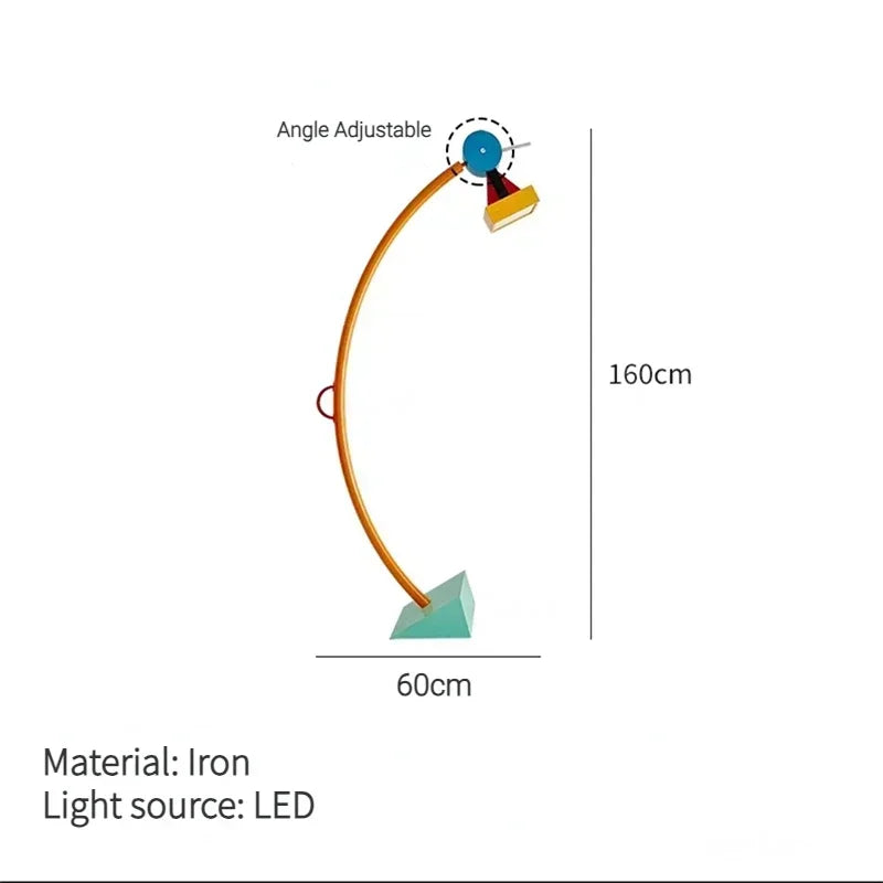 Modern Creative Color Cartoon LED Floor Light Living Room Bedroom Corner Children's Room Reading Desk Lamp Indoor Decor Lighting