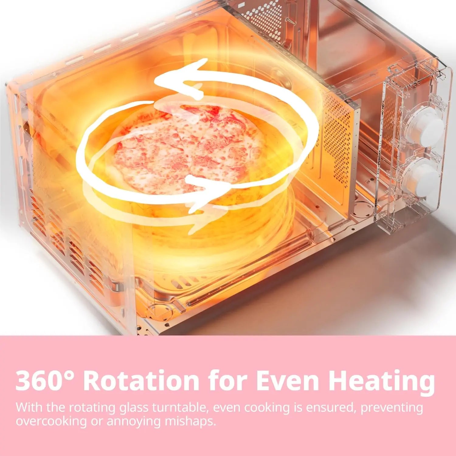 700W White 19L 5-level Power Kitchen Manual Microwave Oven InverTech and Quick Defrost Function, 5 Cooking Power Levels