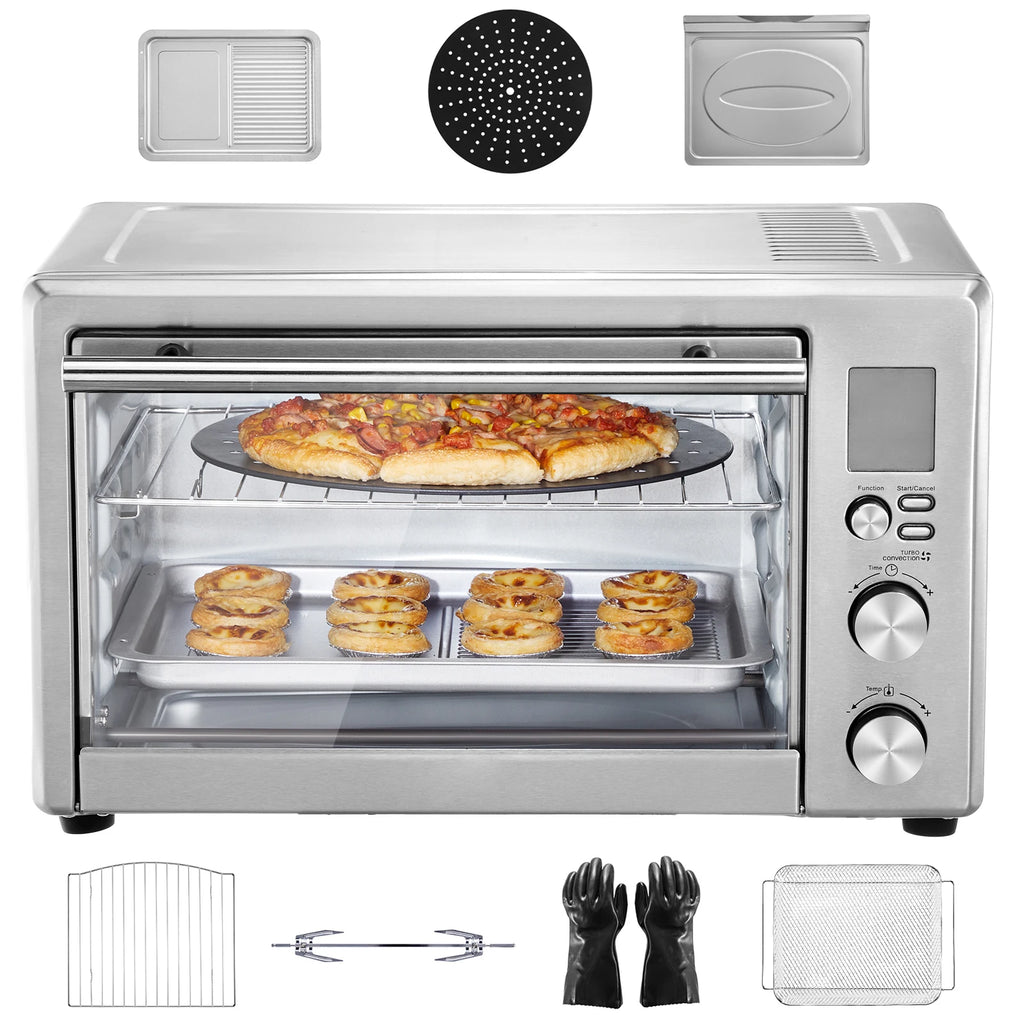 SucceBuy 13-IN-1 Air Fryer Toaster Oven 29.6Qt Convection Oven 2-Tier Toaster Ovens Countertop Combo Home and Commercial Use