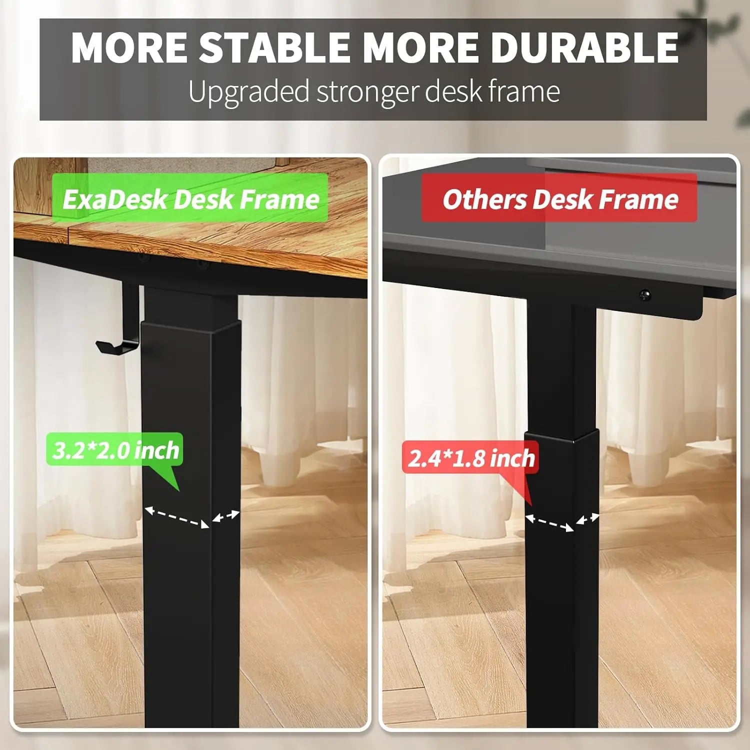 48x30/63x30In Electric Standing Widened Desk Adjustable Height with 4 Drawers, Double Storage Shelves Stand Up Desk, Home Offic