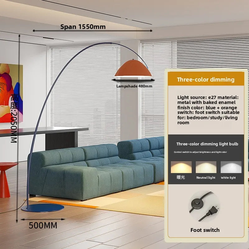 Dopamine living room fishing lamp floor lamp full spectrum children's room color bedroom memphis floor lamp