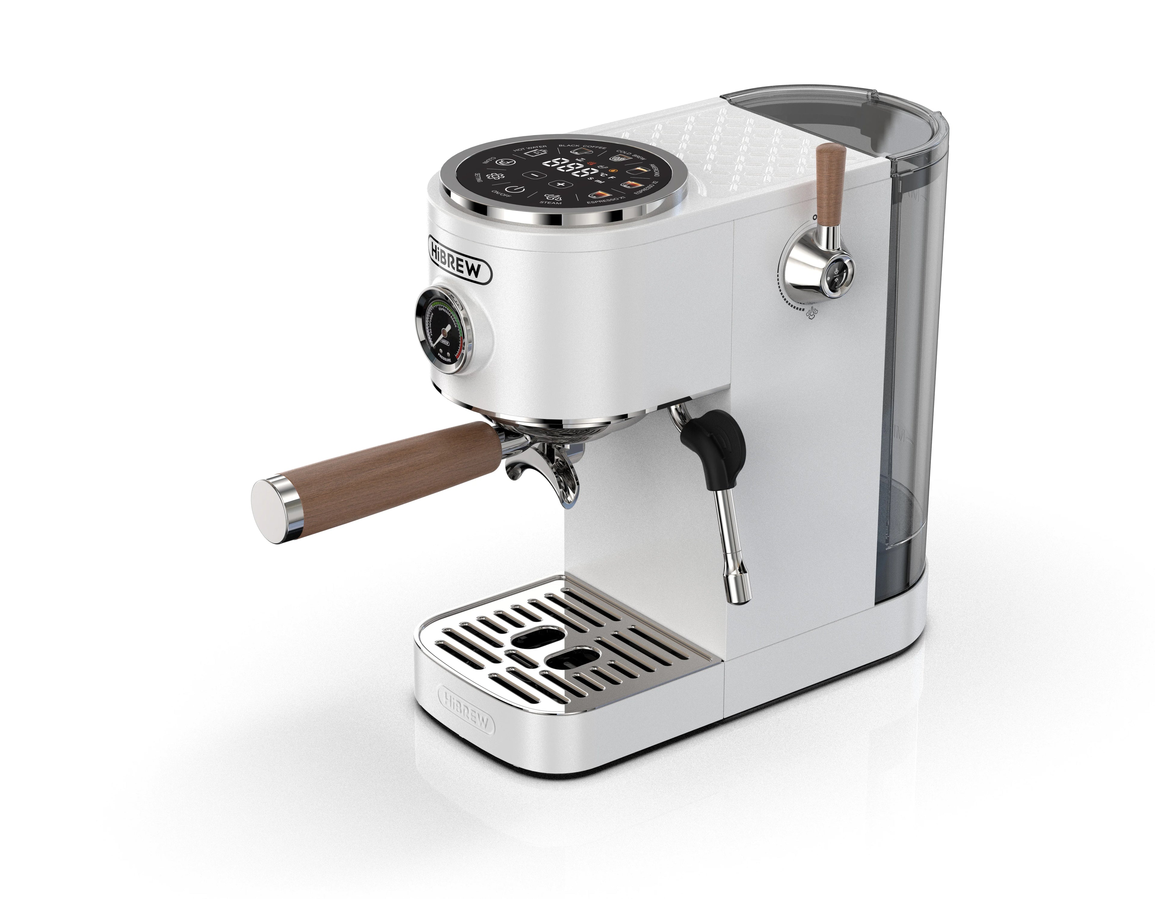 HiBREW Semi-automatic Espresso Coffee Machine 3 Level Temperature Adjustable Cold/Hot 20Bar Coffee Maker Cappuccino H13