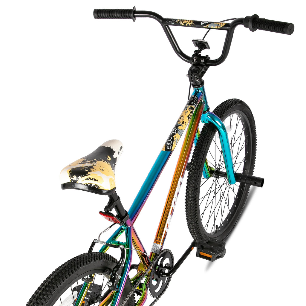 Hiland 24 26 inch BMX Bike for for Teen Bike and Adult Bikes, Beginner-Level BMX to Advanced Riders with 2 Pegs