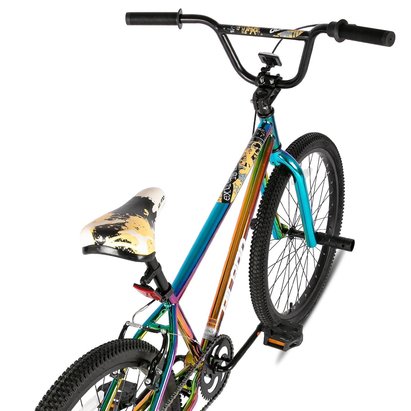Hiland 24 26 inch BMX Bike for for Teen Bike and Adult Bikes, Beginner-Level BMX to Advanced Riders with 2 Pegs