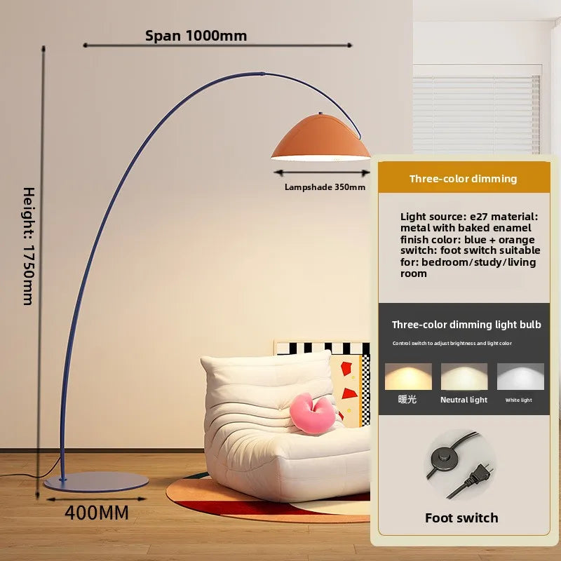 Dopamine living room fishing lamp floor lamp full spectrum children's room color bedroom memphis floor lamp