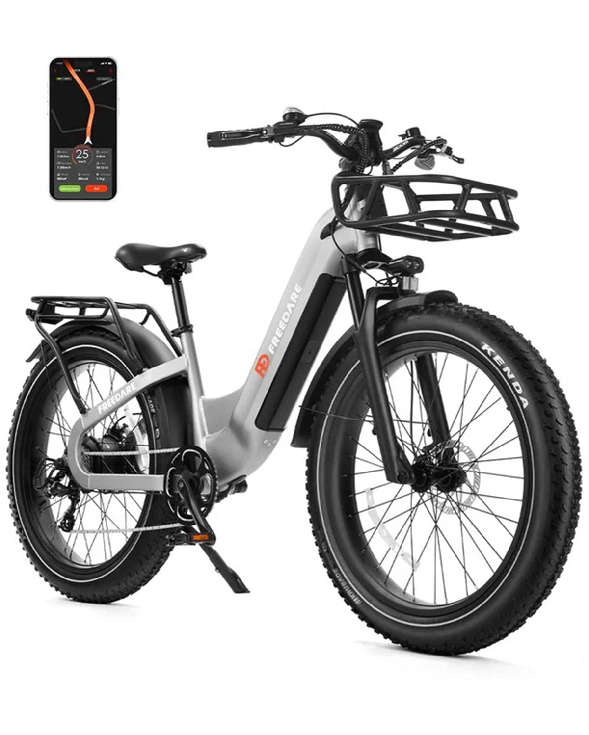 Freedare Electric Bicycle for Men Mountain E-Bike 250W 48V 20AH Battery App Control 27.5" City Riding Road Adult Electric Bikes