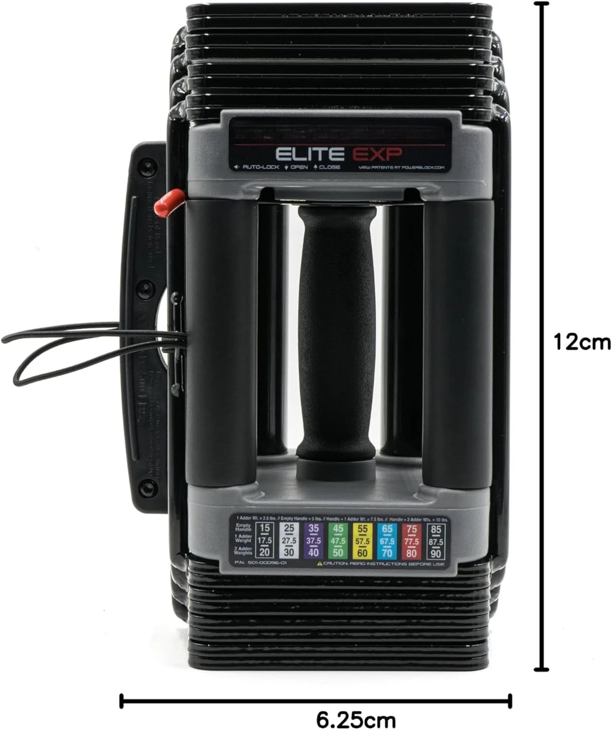 Adjustable Dumbbells, Sold in Pairs, Stage 1, 5-50 lb. Dumbbells, Durable Steel Build, Innovative Workout Equipment