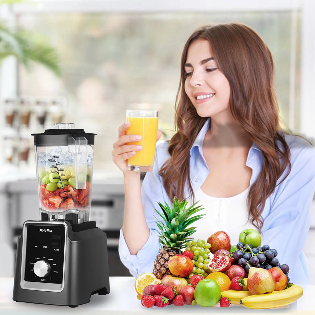 BioloMix Digital BPA FREE 2L Automatic Program Professional Commercial Blender Mixer Juicer Food Processor Ice Smoothies Fruit
