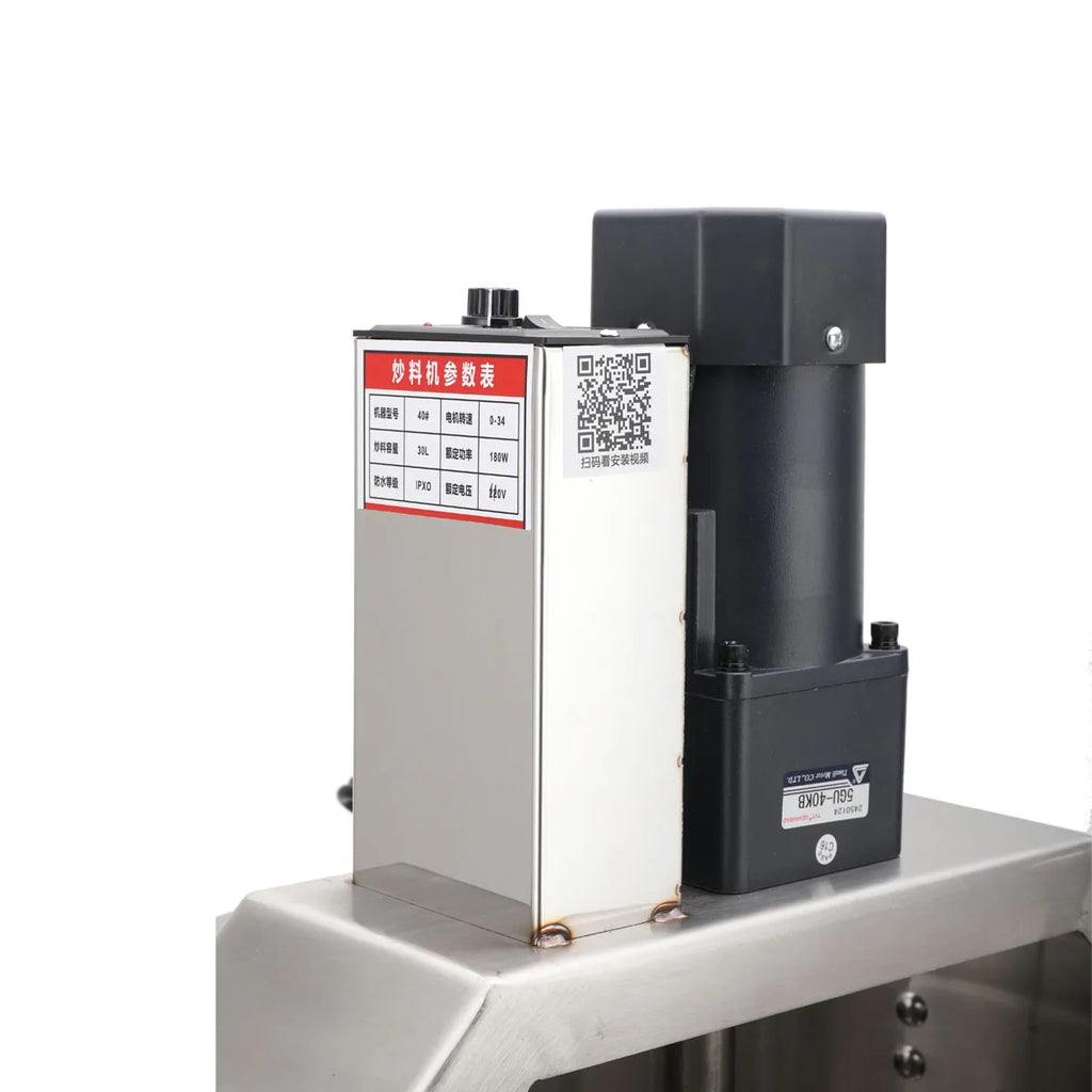 Automatic Hot Pot Fried Machine Small Mixer Food Mixing Stainless Steel Barrel Non Stick Pan Hot Pot Seasoning Stir-Frying