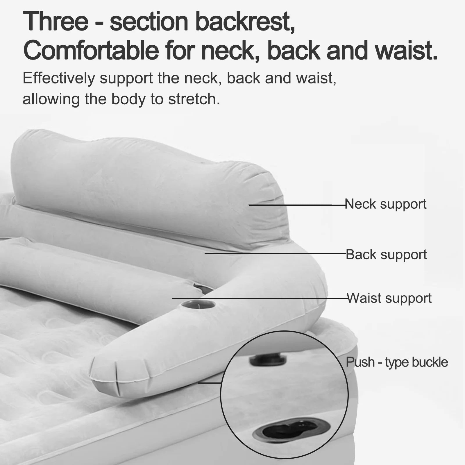 2 Person Automatic Inflatable Mattress For Home Outdoor Camping Rest Sleeping Bed Car Air Cushion Portable Folding Lazy Sofa Mat