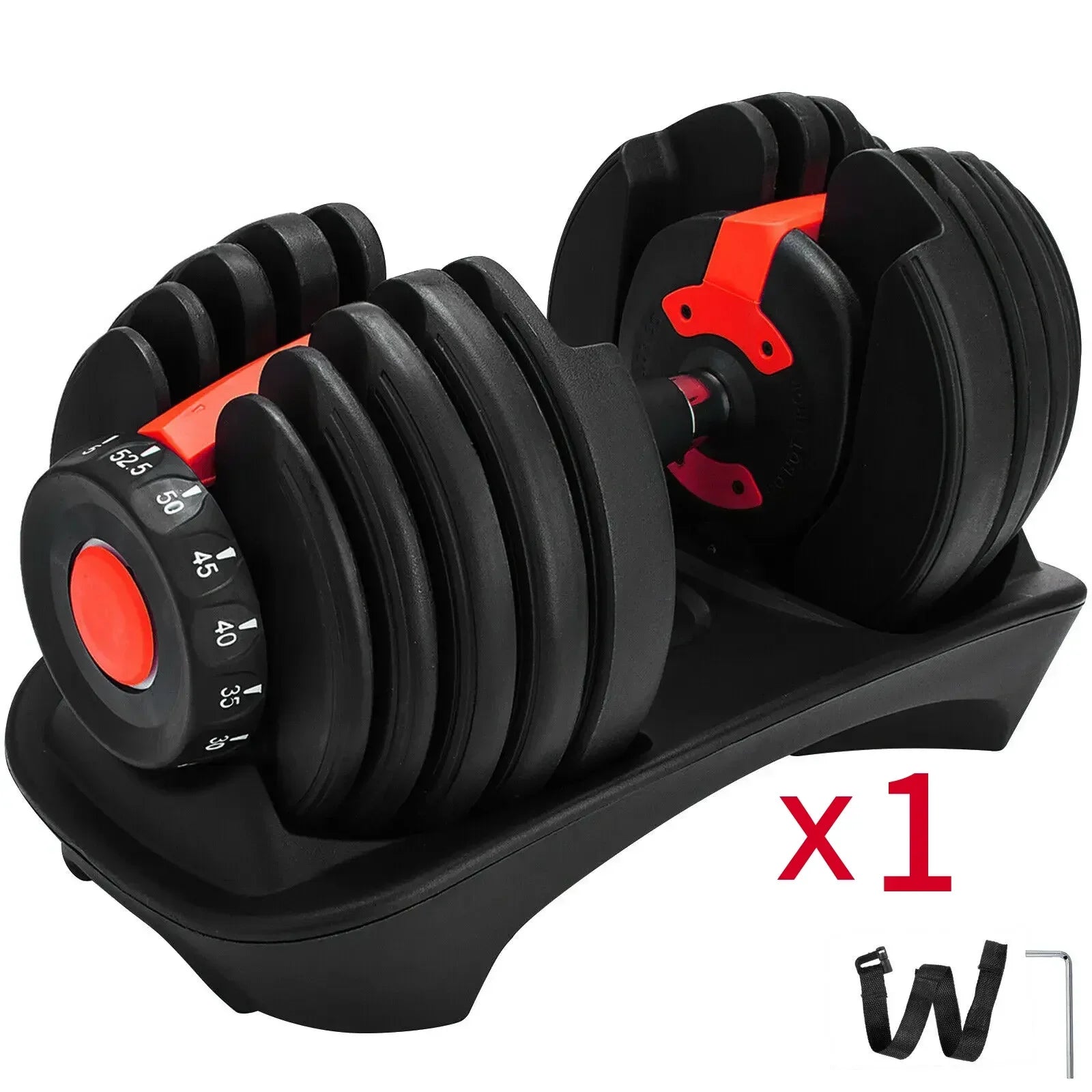 VEVOR 24Kg Dumbbells Adjustable 2.5-24KG Fitness Workouts Dumbbells Set Sports Fitness Equipment for Exercise Health