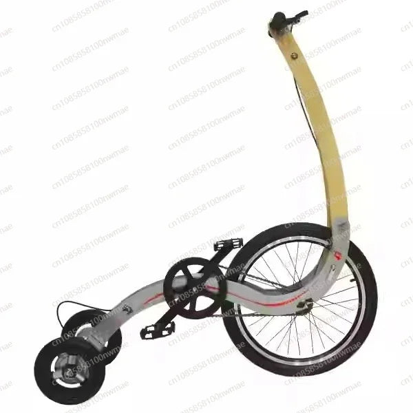 20 Inch Large Wheel Folding Fitness Standing Bike, Full Body Exercise, Half Bike Exercise, Balance Training