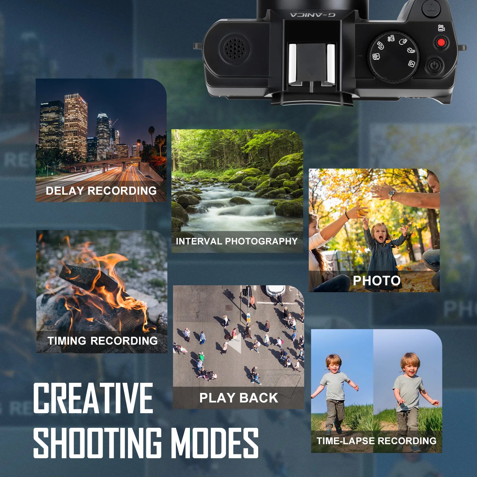 NBD 4K Digital Cameras for Photography 48MP Camera with Microphone  3-Color Filter Video Camera with Wide-Angle&Macro Lens