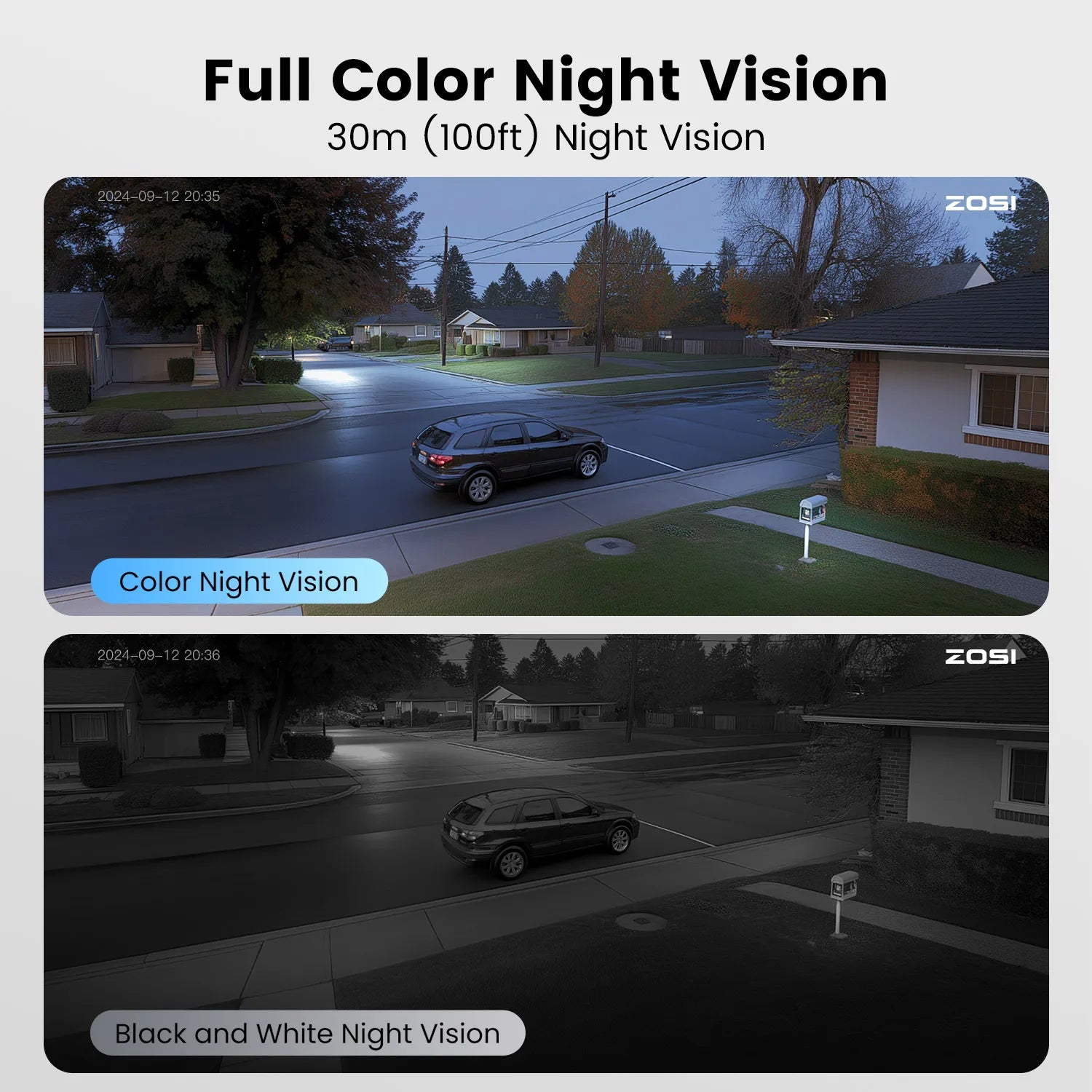 ZOSI 8MP/5MP HD PTZ PoE CCTV Security Camera System AI Person Vehicle Detection 4K 8CH Expand 16CH NVR Video Surveillance IP Cam