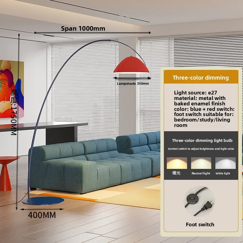 Dopamine living room fishing lamp floor lamp full spectrum children's room color bedroom memphis floor lamp