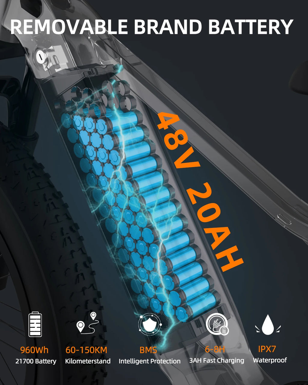 Freedare Electric Bicycle for Men Mountain E-Bike 250W 48V 20AH Battery App Control 27.5" City Riding Road Adult Electric Bikes