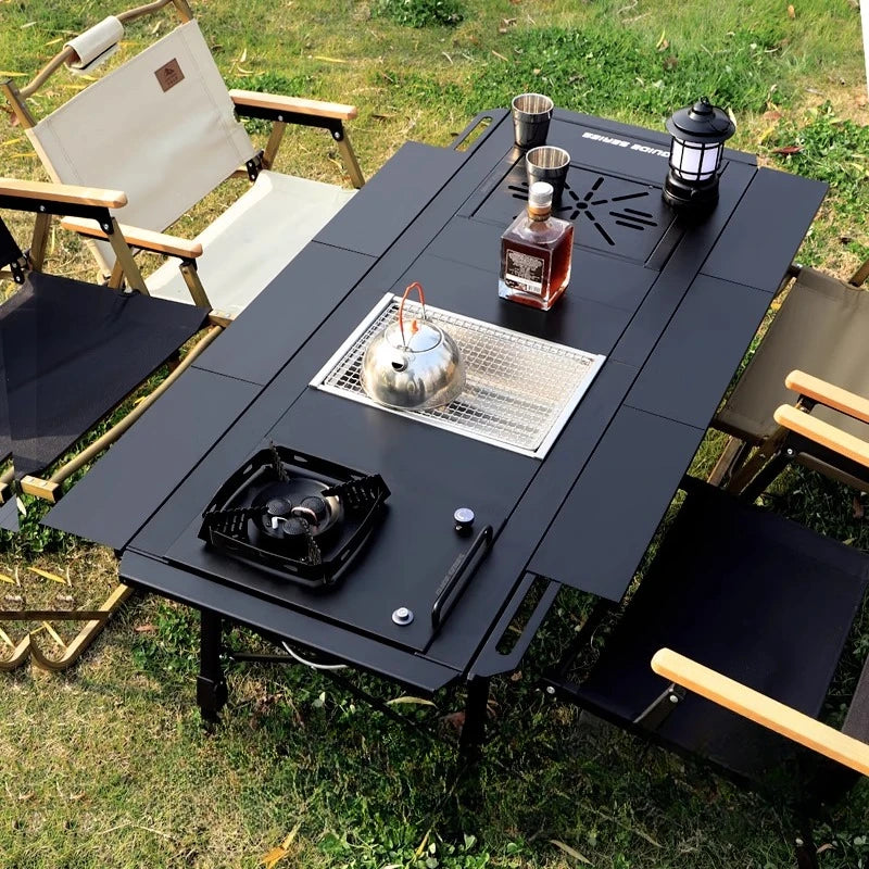 Patio Modern Outdoor Table Dining Firepit Bistro Backyard Outdoor Table Camping Garden Muebles Terraza Outside Furniture