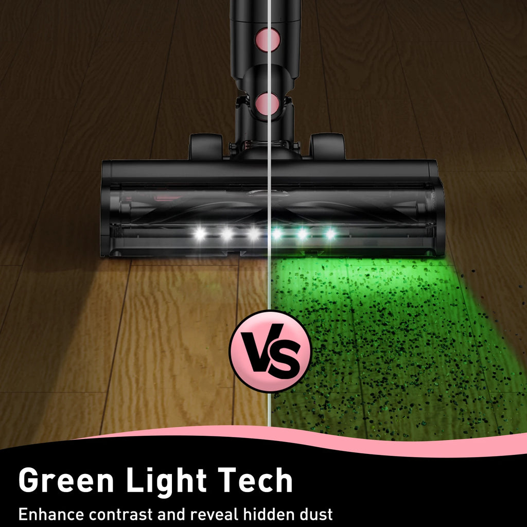 Cordless Vacuum Cleaner, 8 in 1 Powerful Suction, LED Display, 3 Suction Modes, 45Mins Lightweight Vacuum Cleaner for Home