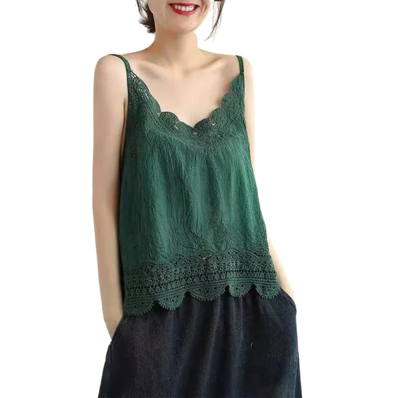 Sexy Loose Cami Tops Spaghetti Straps Inner Base Shirt Sleeveless Summer Vest