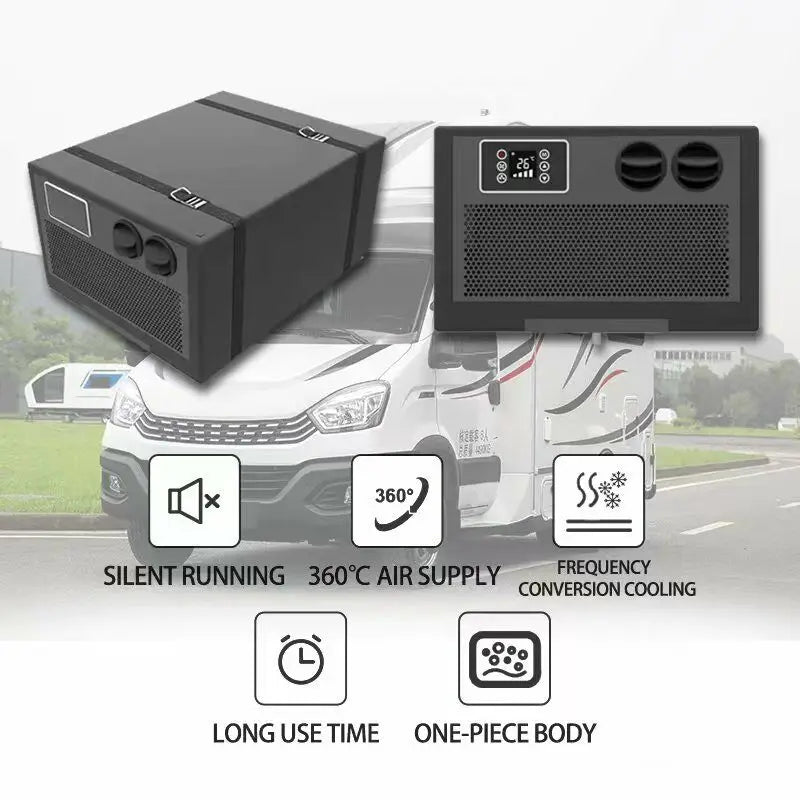 Treeligo Cooling Car Portable Electric Air Conditioner 24V Integrated Built-in Air ConditionerRemote control For RV Camper Truck