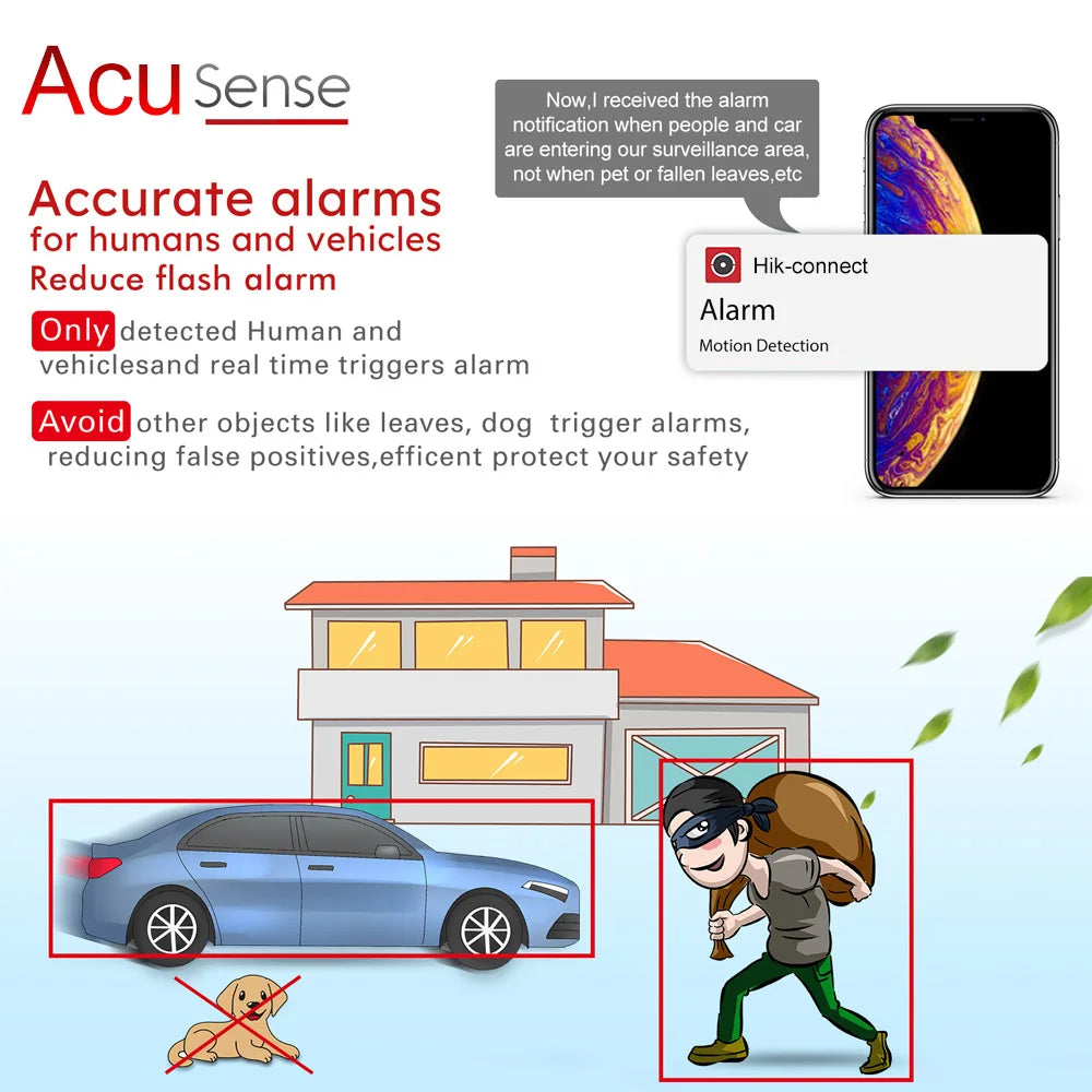 HIKVISION 8MP Panoramic ColorVu Bullet IP Camera DS-2CD2T87G2P-LSU/SL 4K Security Double Lens Color Night Built-in Mic Speaker