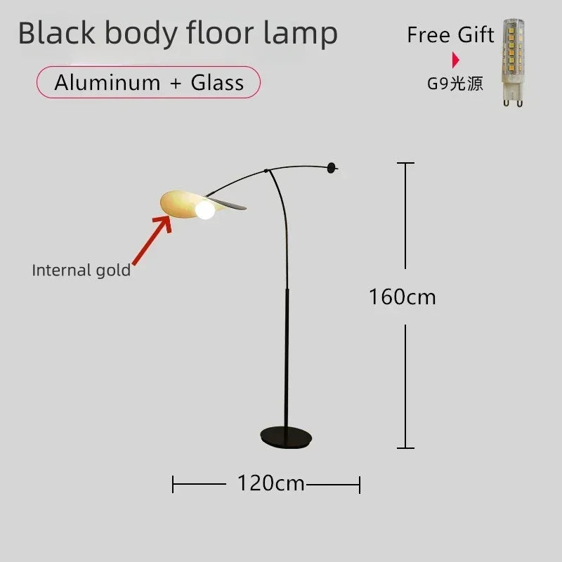 Modern Minimalist Designer Fishing Led Floor Lamp Bedroom Reading Atmosphere Long Arm Lights Adjustable Home Decor Chandelier
