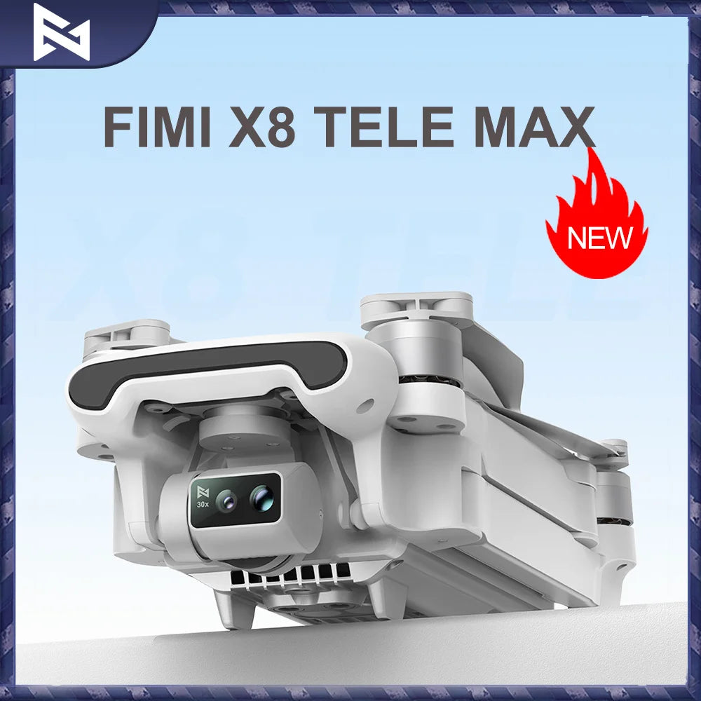 FIMI X8 TELE MAX Drone 4K Professional HDR 48MP 3-Axis Gimbal Camera Drone Professional GPS 20KM RC Quadcopter 2025