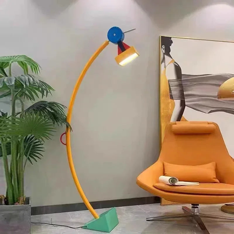 Modern Creative Color Cartoon LED Floor Light Living Room Bedroom Corner Children's Room Reading Desk Lamp Indoor Decor Lighting