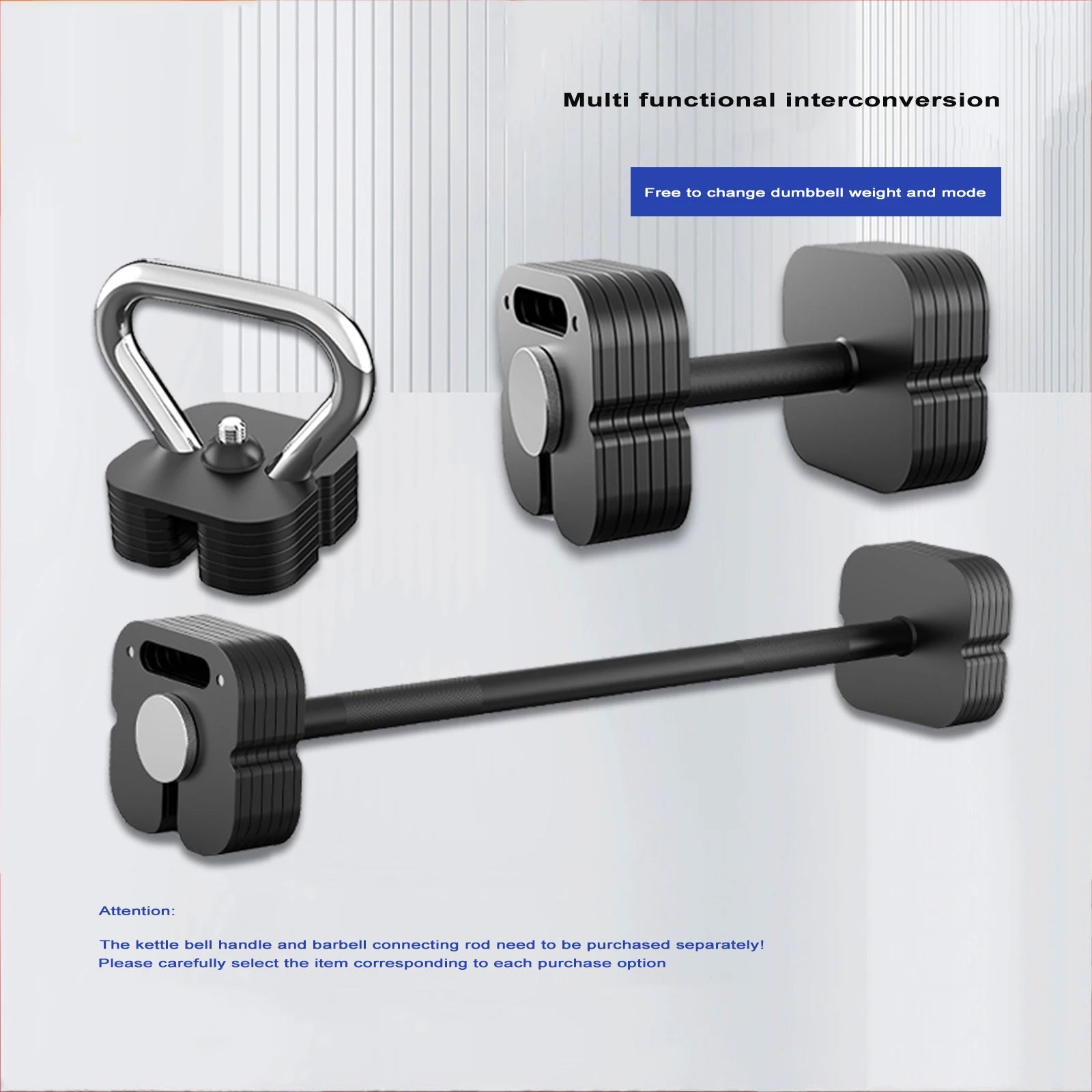 2025 Professional pure steel adjustable dumbbell 4kg-102kg fast adjustable dumbbell 2kg incremental square plug-in dumbbell