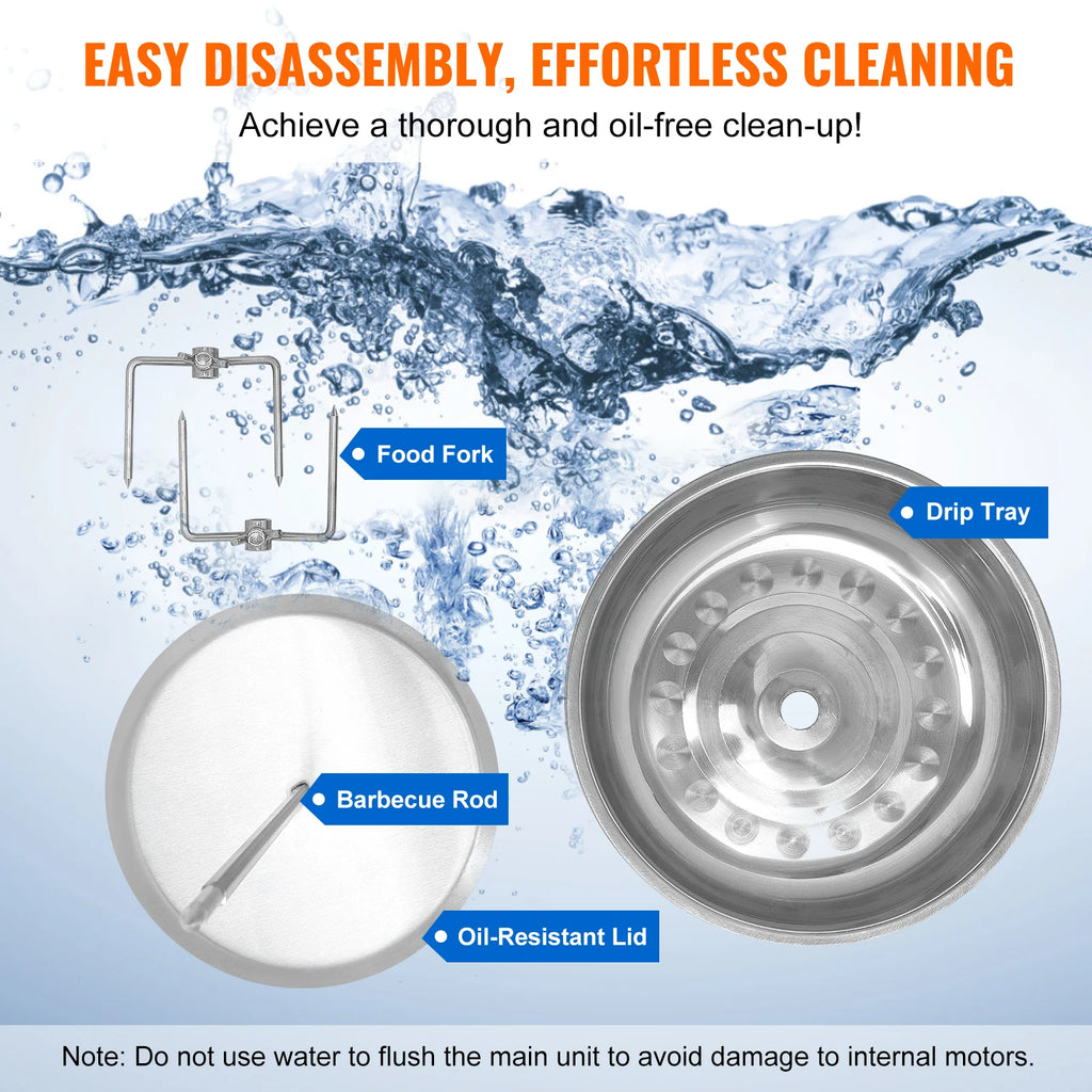 SucceBuy Shawarma Grill Machine 13lbs Chicken Shawarma Cooker Machine Electric Vertical Broiler Gyro Rotisserie Oven Doner Kebab