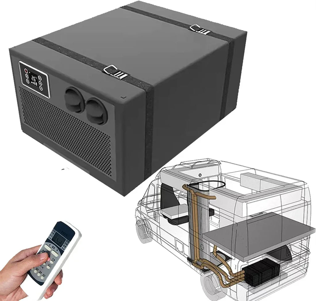 Treeligo Cooling Car Portable Electric Air Conditioner 24V Integrated Built-in Air ConditionerRemote control For RV Camper Truck