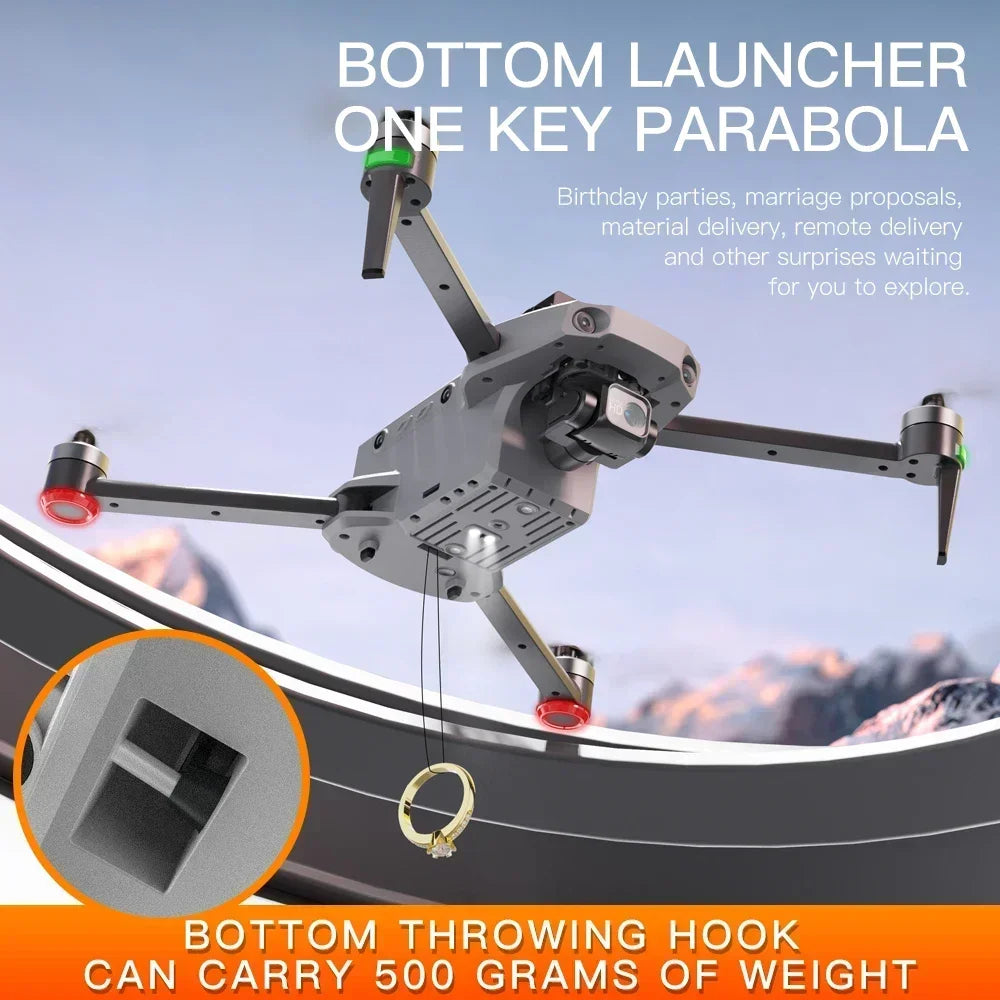 Cole Professional K11 Tubro Drone Aerial 8K HD Dual Camera with Built-in Airdrop Intelligent Obstacle Avoidance And RC Aircraft