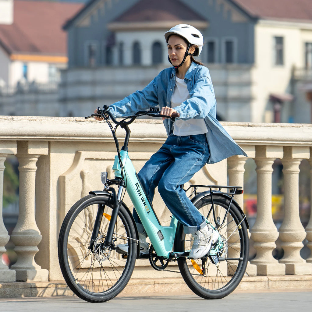 5TH WHEEL AB18 Electric Bike for Adult with 350W Motor, 26" EBike with 36V 10.4Ah Removable Battery Ebike