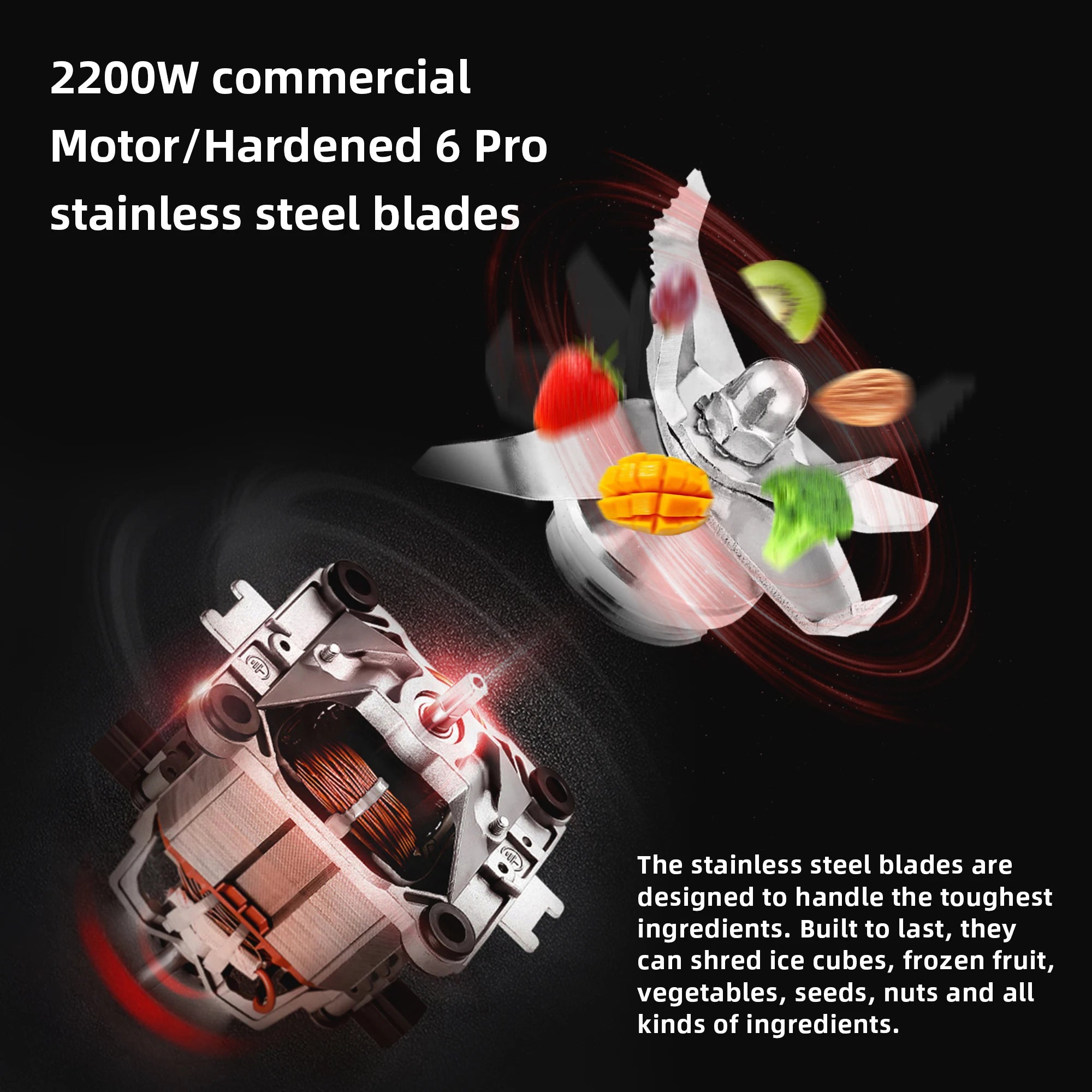 BioloMix Digital BPA FREE 2L Automatic Program Professional Commercial Blender Mixer Juicer Food Processor Ice Smoothies Fruit