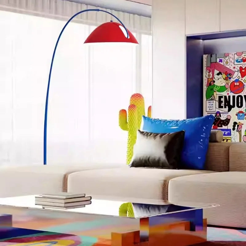Dopamine living room fishing lamp floor lamp full spectrum children's room color bedroom memphis floor lamp