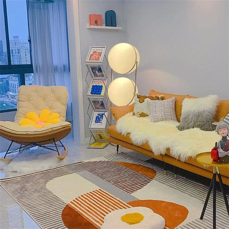 2024 Creative E27 Desk lamp LED Metal Chrome Light Living Room Hotel Room White Acrylic Ball Lights Home Art Deco Art Floor lamp