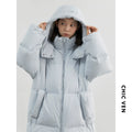 CHIC VEN Korean Women White Down Coats Loose Solid Female 90 White Duck Down Jacket for Woman Tops Autumn Winter 2024 Clothing