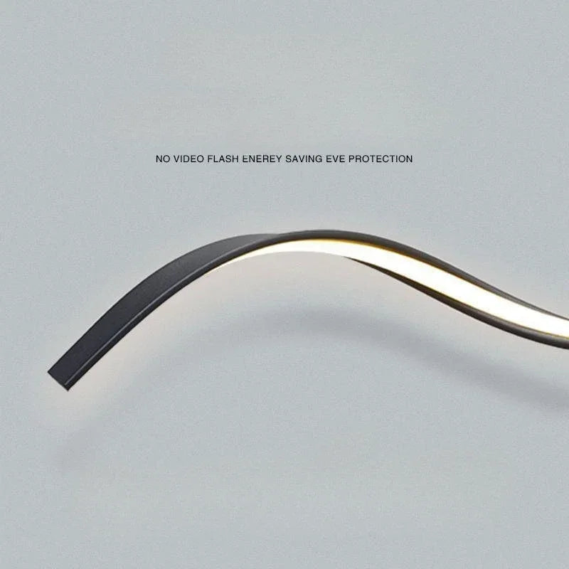 Modern Minimalist Aluminum Alloy Spiral Led Floor Lamp Study Bedroom Bedside Reading Light Living Room Sofa Lighting Decoration