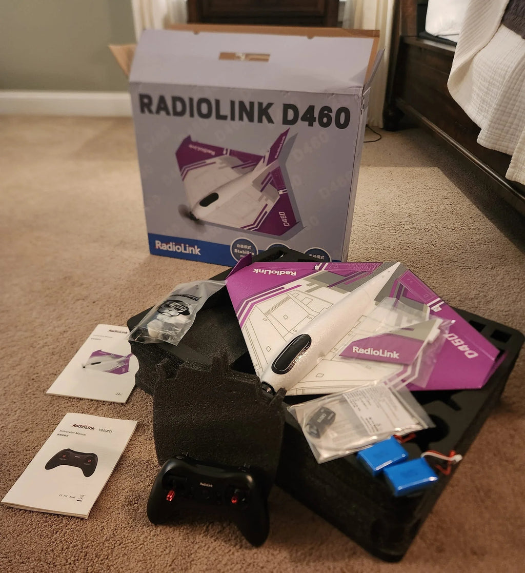 Radiolink Turbot D460 Scale Model RTF RC Fixed Wing Drone With 30 Minutes Flight Time 3 Flight Modes for Beginner and Master