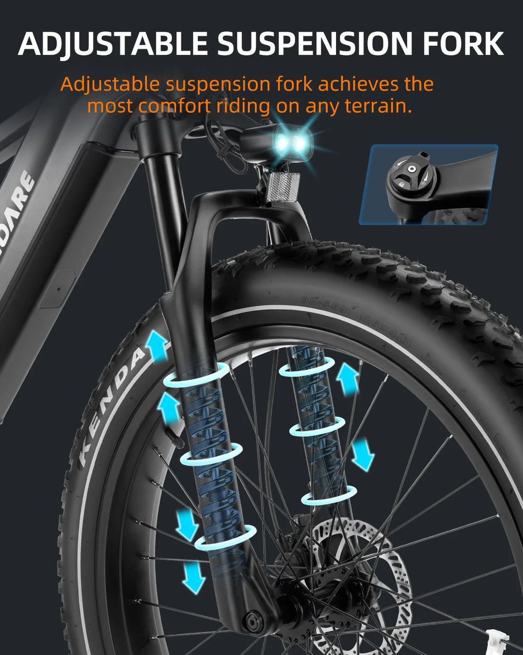 Freedare Electric Bicycle for Men Mountain E-Bike 250W 48V 20AH Battery App Control 27.5" City Riding Road Adult Electric Bikes