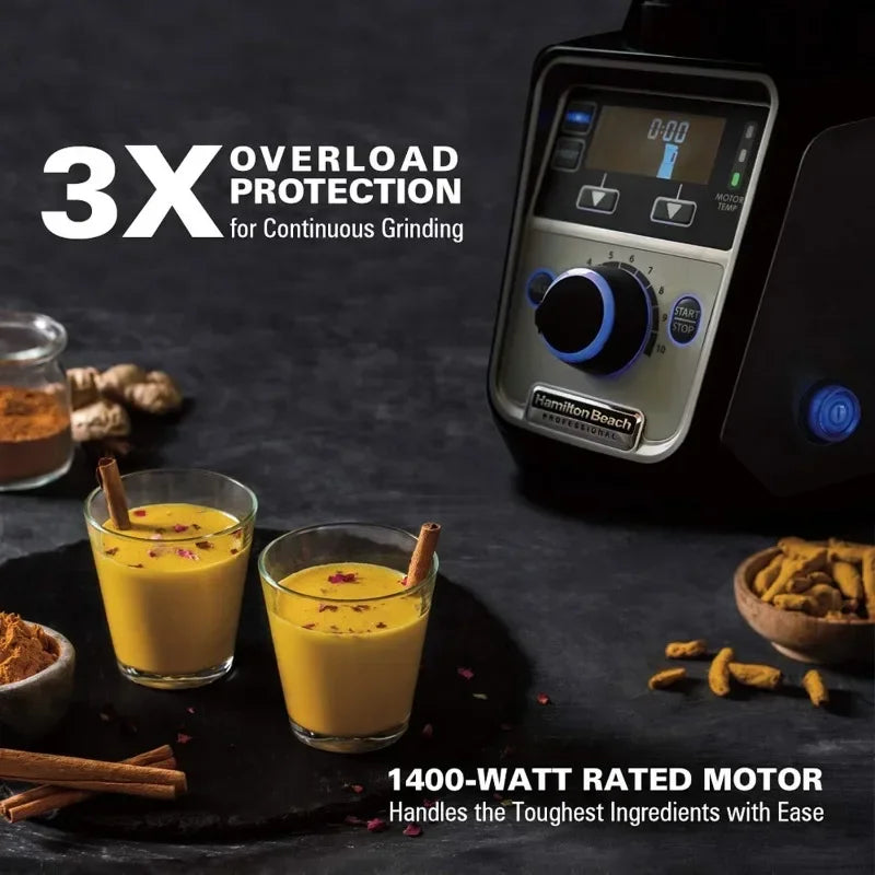 Christmas Deal-New upgrade.Professional 4-in-1 Juicer Mixer Grinder, Commercial-Grade 1400 Watt Motor, 120V, 3 Leakproof Jars, F