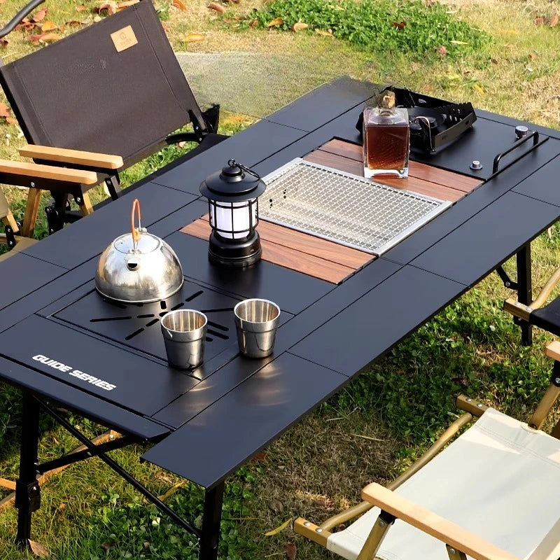 Patio Modern Outdoor Table Dining Firepit Bistro Backyard Outdoor Table Camping Garden Muebles Terraza Outside Furniture