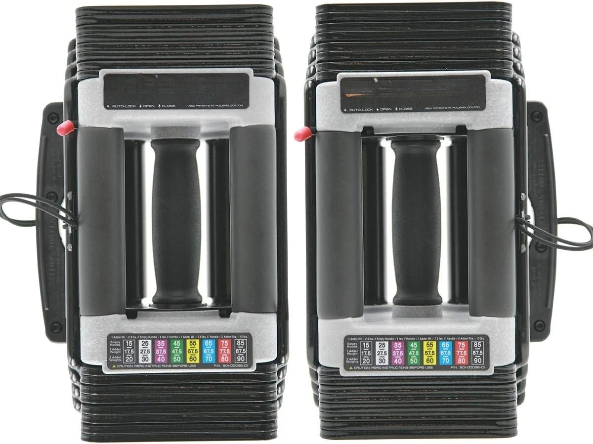 Adjustable Dumbbells, Sold in Pairs, Stage 1, 5-50 lb. Dumbbells, Durable Steel Build, Innovative Workout Equipment