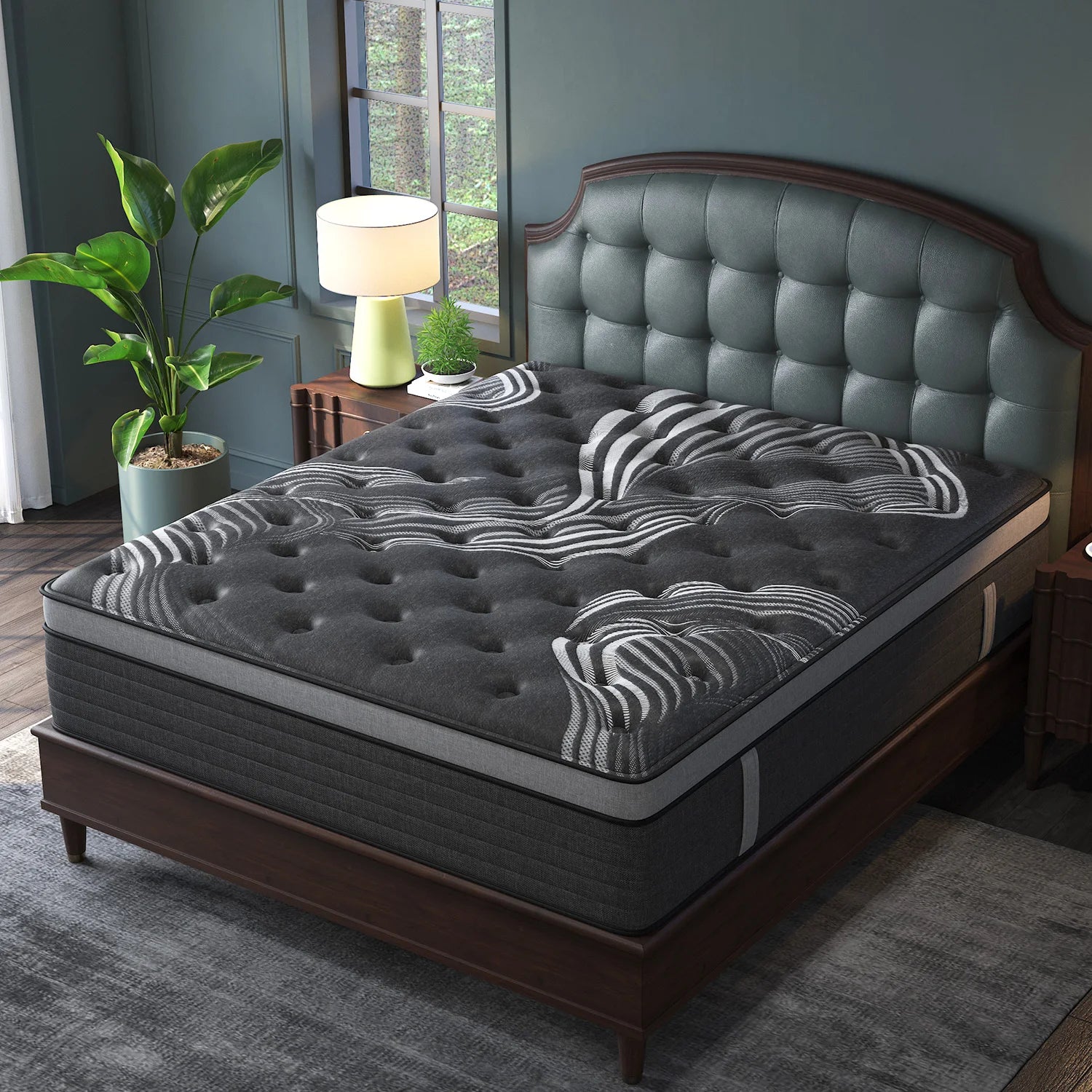 12"14" Gel Memory Foam Hybrid Pocket Spring Mattress Twin Full Queen King Bed Mattress In A Box, Medium Firm Motion Isolation